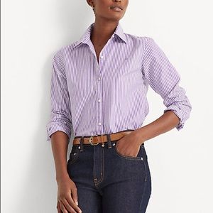 Easy Care Striped Cotton Shirt by Ralph Lauren
